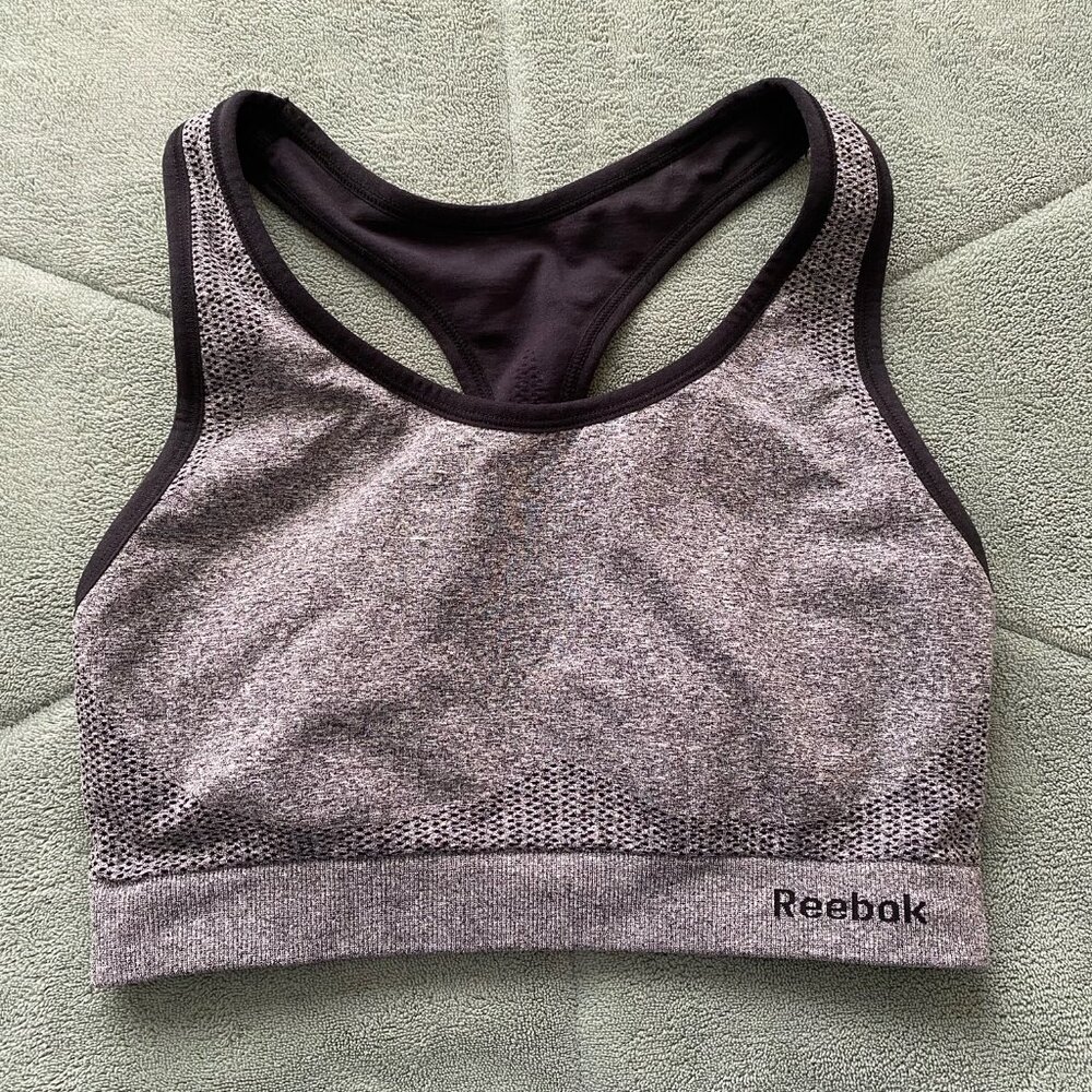 Grey Reebok Sports Bra